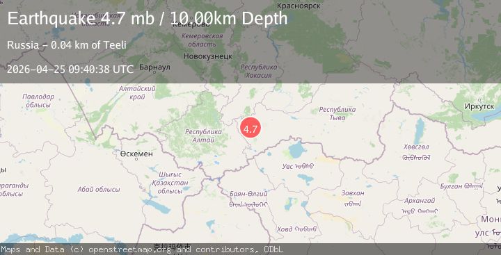 Map of SOUTHWESTERN SIBERIA, RUSSIA