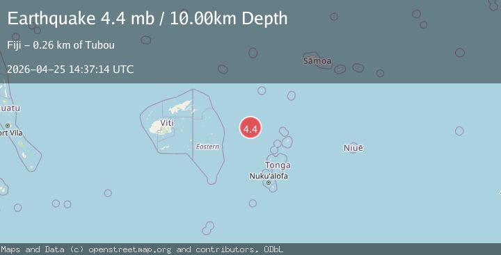 Map of FIJI REGION