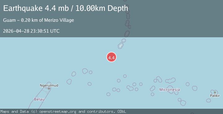 Map of SOUTH OF MARIANA ISLANDS