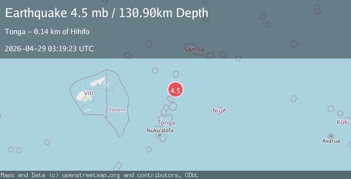 Map of TONGA