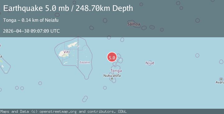Map of TONGA