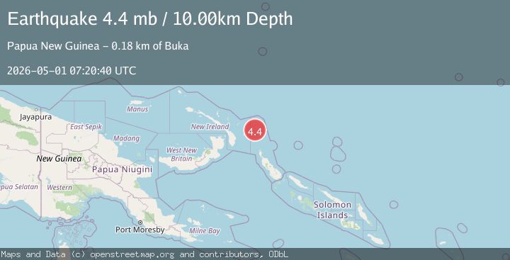 Map of NORTH OF SOLOMON ISLANDS