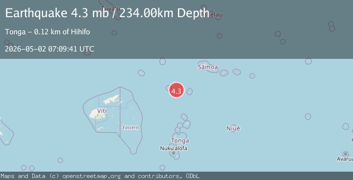 Map of TONGA