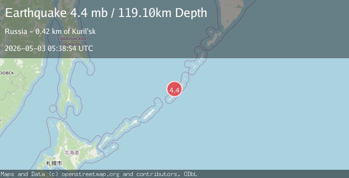Map of KURIL ISLANDS