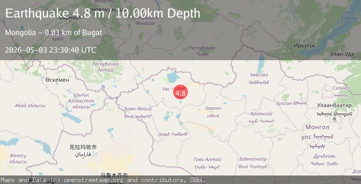 Map of WESTERN MONGOLIA