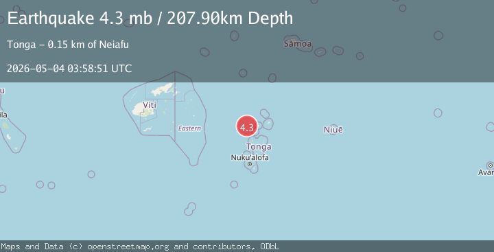 Map of TONGA