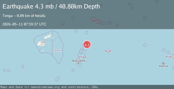 Map of TONGA
