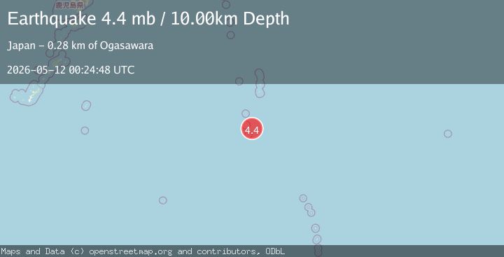 Map of VOLCANO ISLANDS, JAPAN REGION