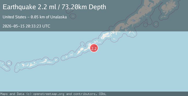 Map of FOX ISLANDS, ALEUTIAN ISLANDS