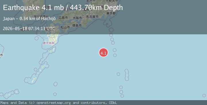 Map of IZU ISLANDS, JAPAN REGION