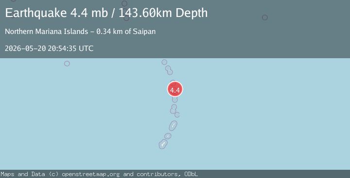 Map of PAGAN REG., N. MARIANA ISLANDS