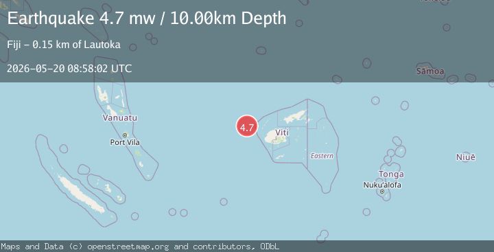 Map of FIJI REGION