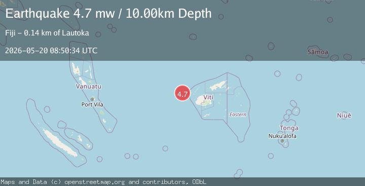 Map of FIJI REGION