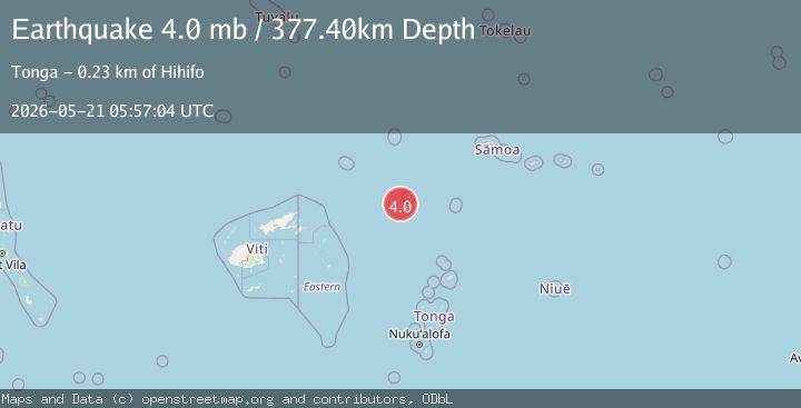 Map of TONGA