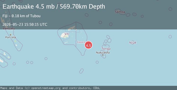 Map of FIJI REGION