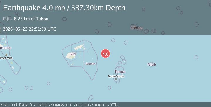 Map of FIJI REGION