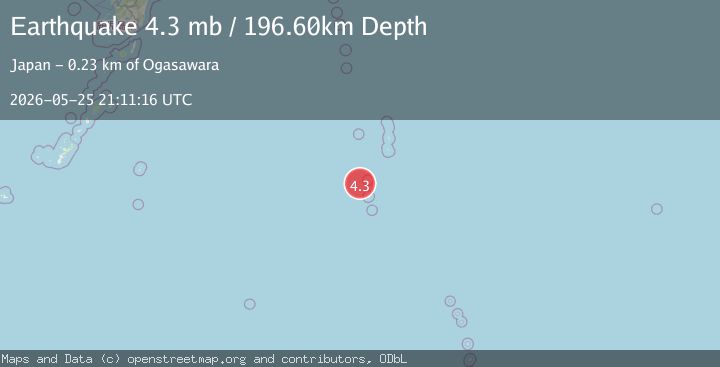Map of VOLCANO ISLANDS, JAPAN REGION