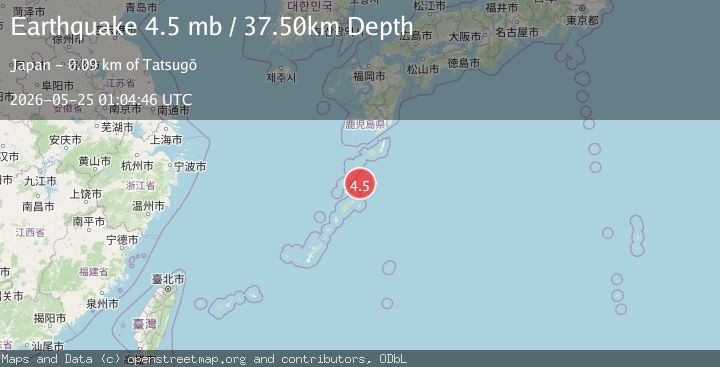 Map of RYUKYU ISLANDS, JAPAN