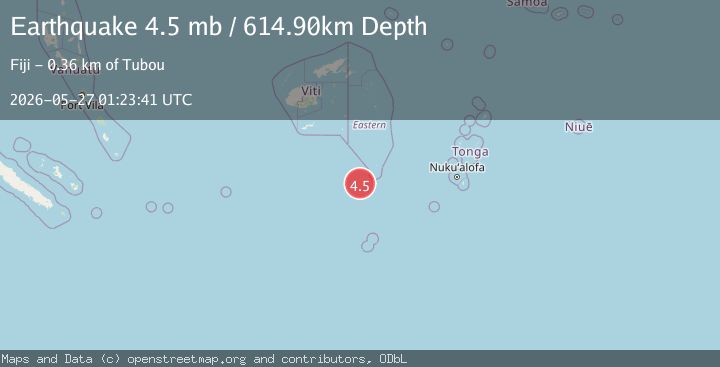 Map of FIJI REGION