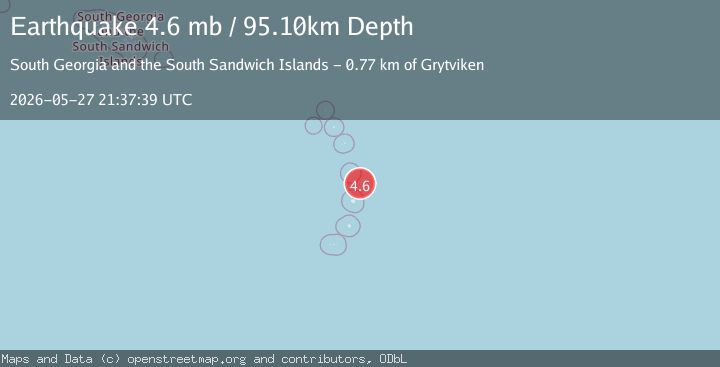 Map of SOUTH SANDWICH ISLANDS REGION