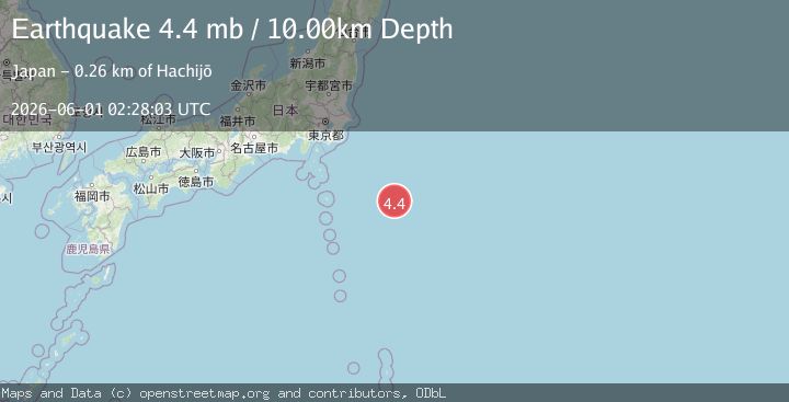 Map of OFF EAST COAST OF HONSHU, JAPAN
