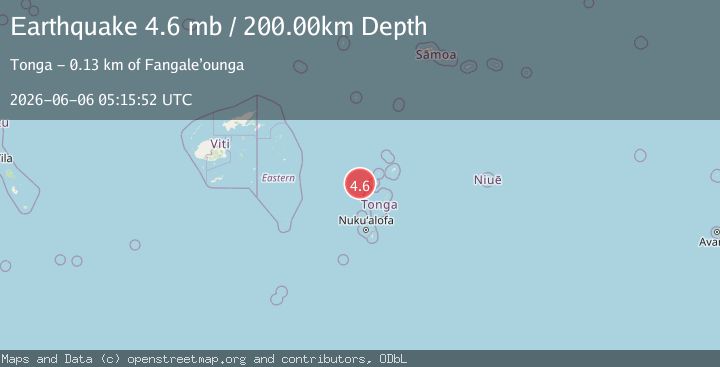 Map of TONGA