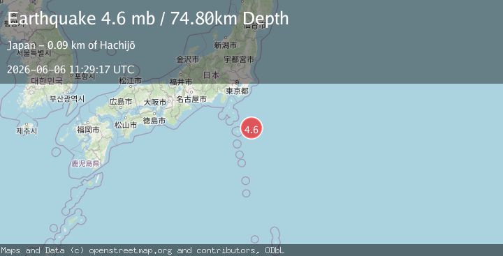 Map of IZU ISLANDS, JAPAN REGION