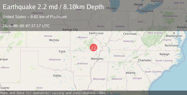 Map of SOUTHEASTERN MISSOURI