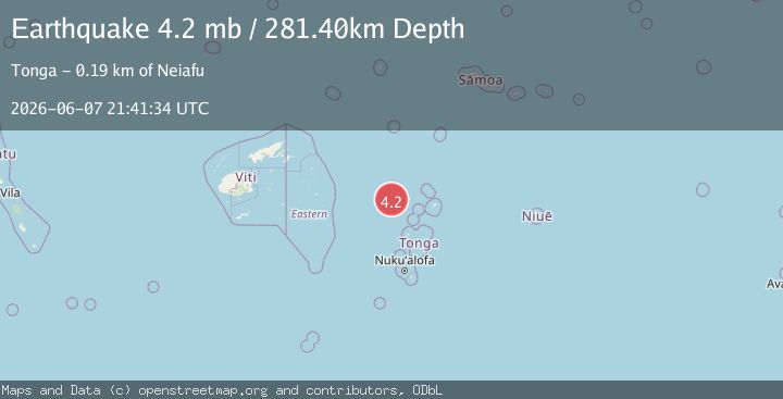 Map of TONGA