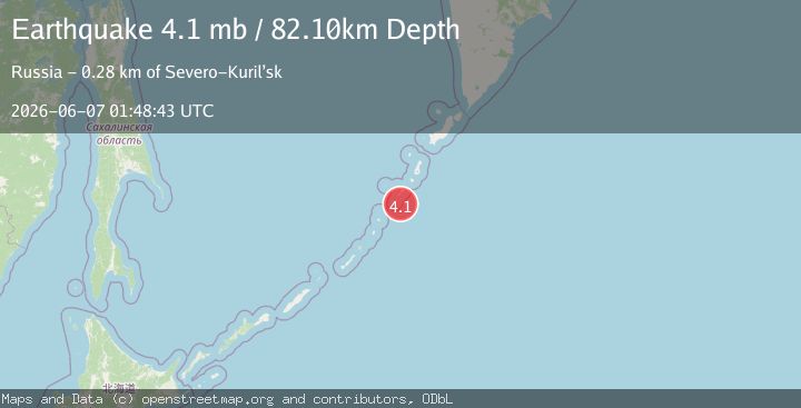 Map of KURIL ISLANDS