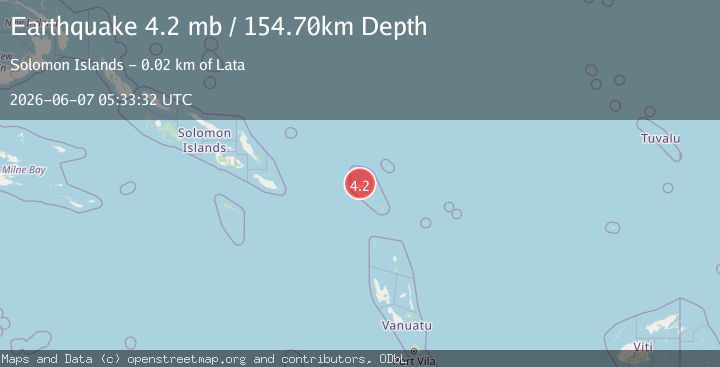 Map of SANTA CRUZ ISLANDS