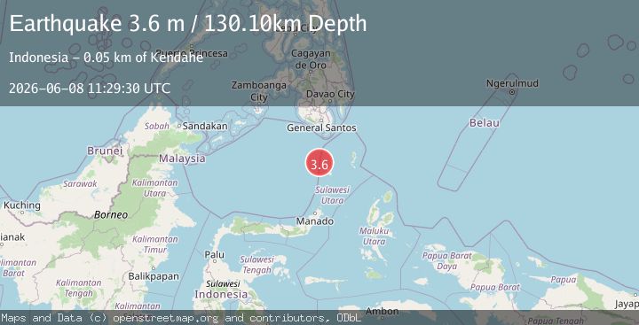 Map of KEPULAUAN SANGIHE, INDONESIA