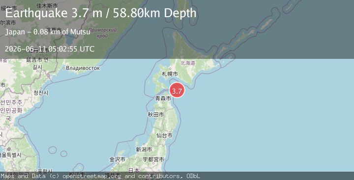 Map of HOKKAIDO, JAPAN REGION
