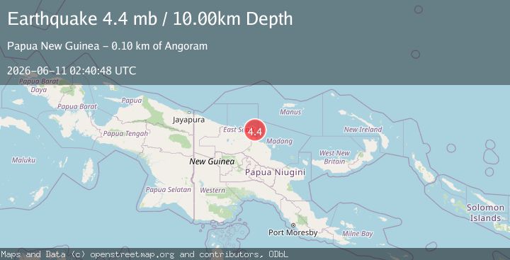 Map of NEAR N COAST OF NEW GUINEA, PNG.