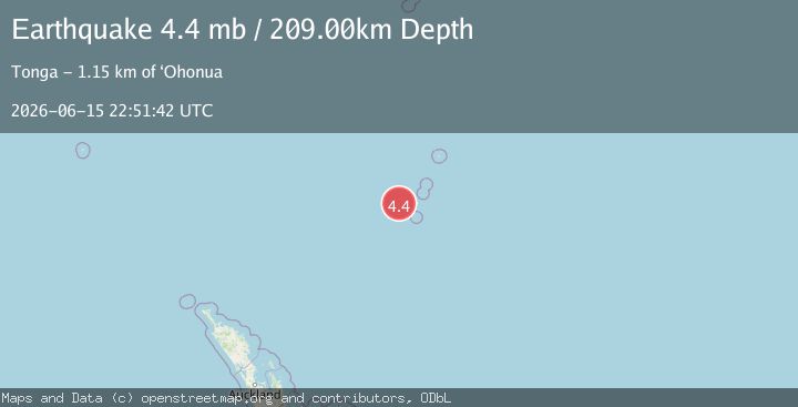 Map of KERMADEC ISLANDS REGION