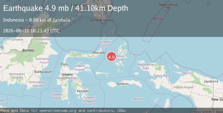 Map of MOLUCCA SEA