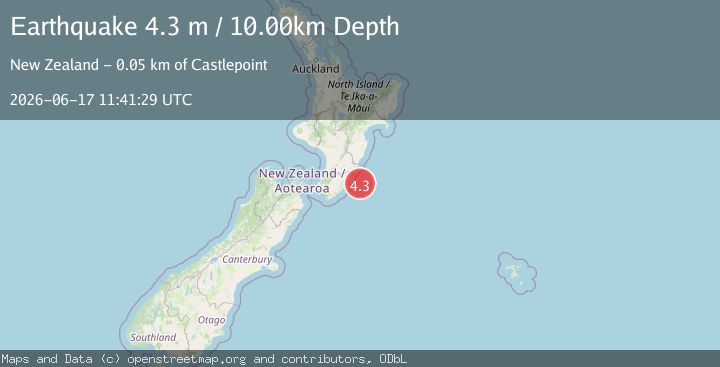 Map of OFF E. COAST OF N. ISLAND, N.Z.