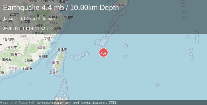 Map of RYUKYU ISLANDS, JAPAN