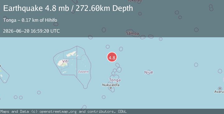 Map of TONGA