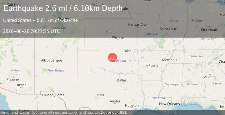 Map of OKLAHOMA