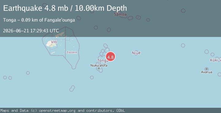 Map of TONGA