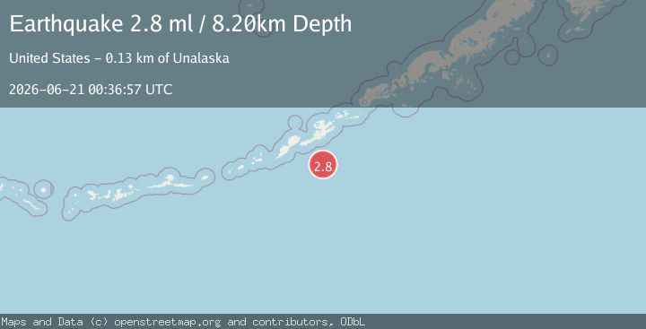 Map of FOX ISLANDS, ALEUTIAN ISLANDS