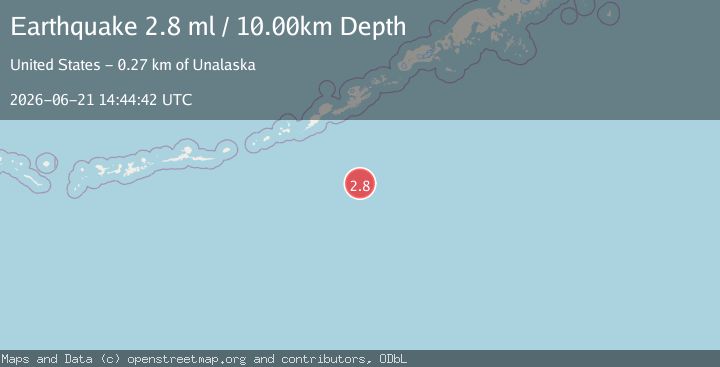 Map of SOUTH OF ALEUTIAN ISLANDS