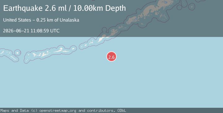 Map of FOX ISLANDS, ALEUTIAN ISLANDS