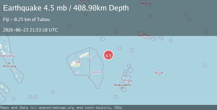 Map of FIJI REGION