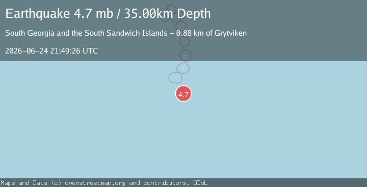 Map of SOUTH SANDWICH ISLANDS REGION
