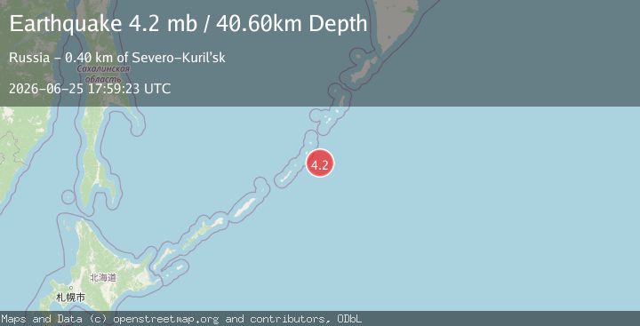 Map of KURIL ISLANDS