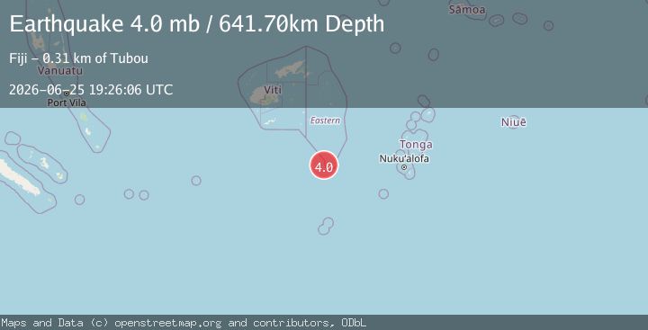 Map of FIJI REGION