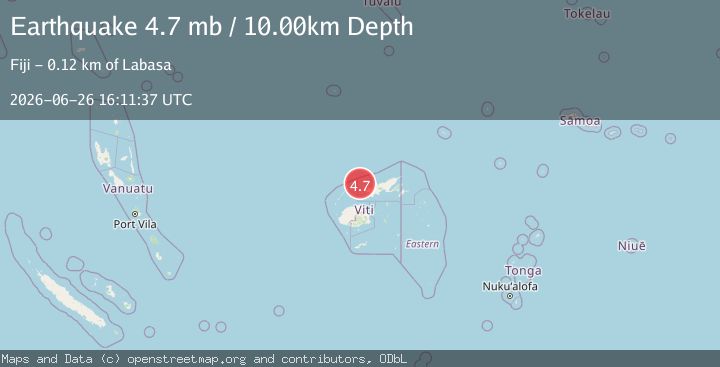 Map of FIJI