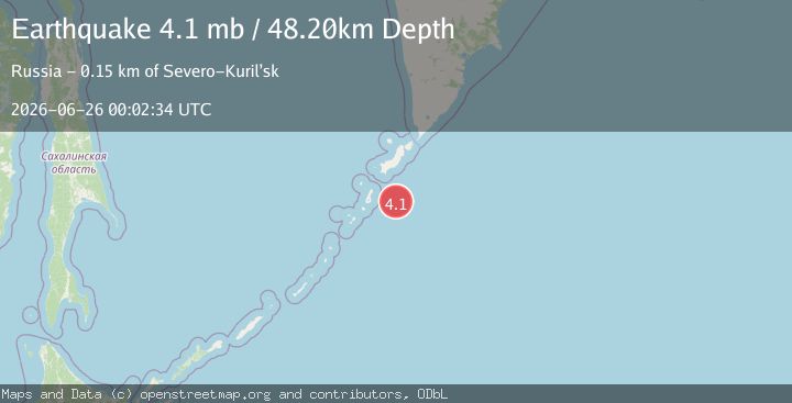 Map of KURIL ISLANDS